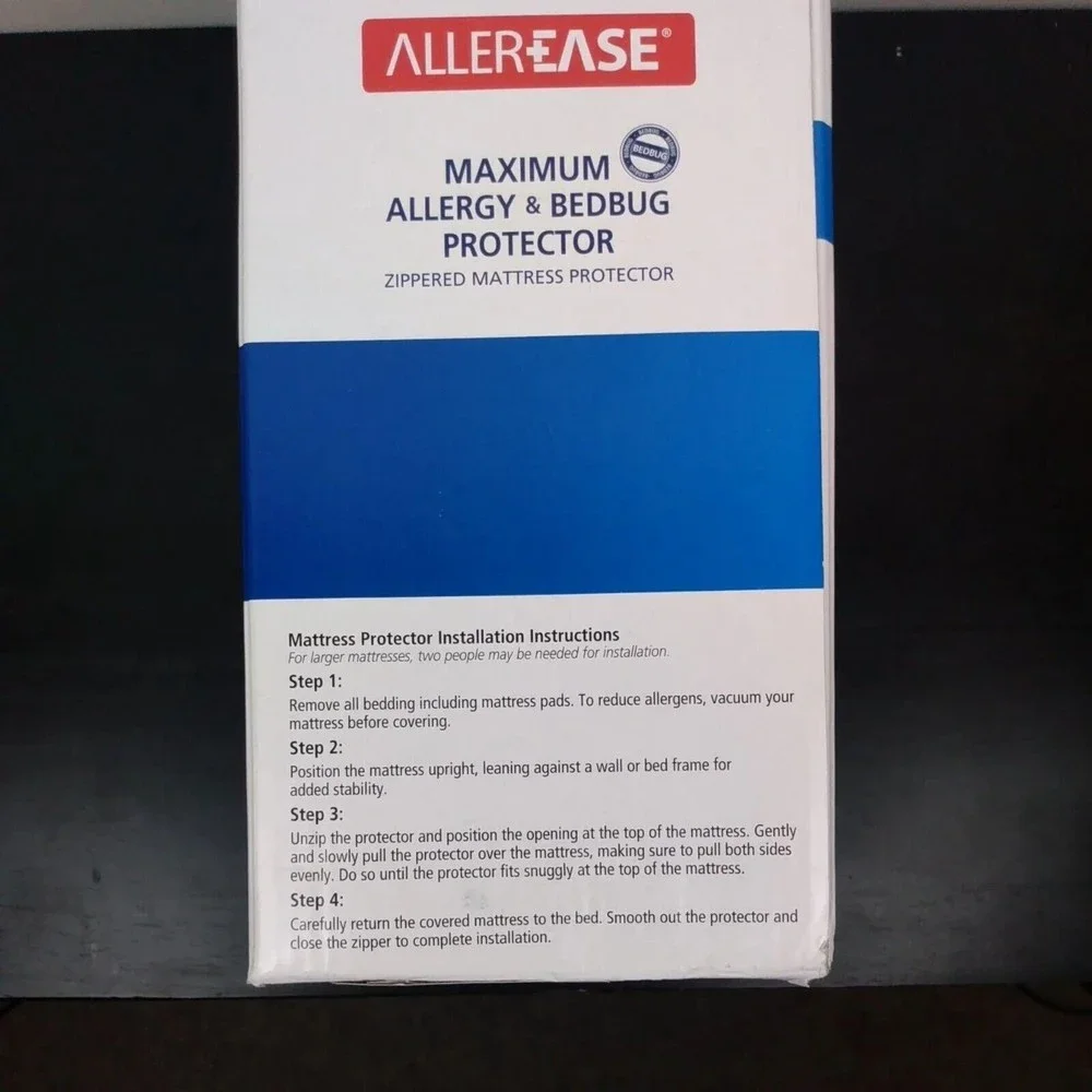 AllerEase Maximum Allergy & Bed Bug Protector Zippered Mattress Protector TWIN